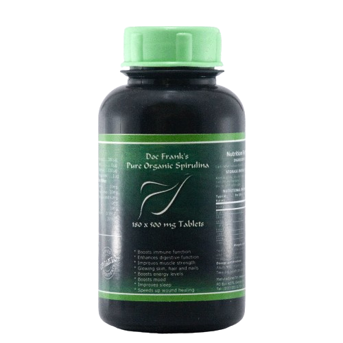 Spirulina (500mg x 180 Tablets @ 0.2 cent per mg)